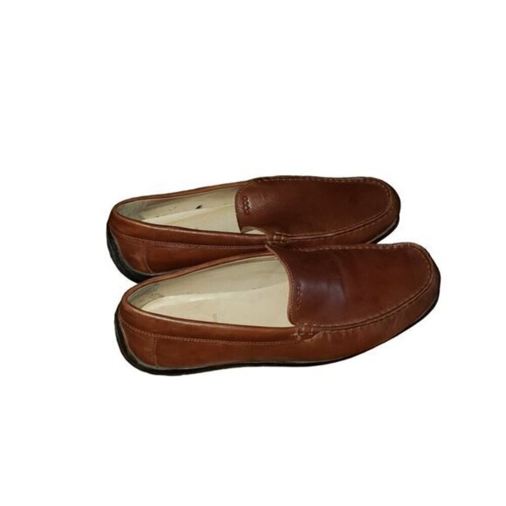 ecco Driving Shoes Loafer Slip-on Leather Mens Size 44 10-10.5 EXTRA WIDTH - Picture 3 of 15